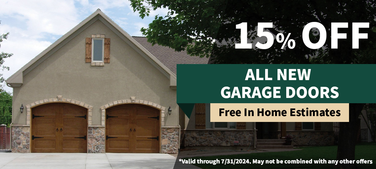 15% Off All New Garage Doors Offer
